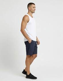 Kit 04 Men's Cotton Tank Top Shirt Comfortable Basic Plain - White - View 4