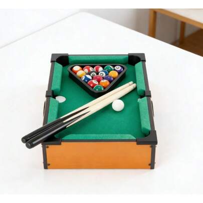 Youyijia Bar Snooker Set Mini Billiards Table Party, Family Use, Outdoor, Drinking Game, Compact, Including Tail
