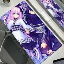 XXL Gamer Computer Desk Mat Nekopara Mouse Pad Cute Anime  Mousepad Carpet Office Laptop Mousemat Desktop Table Mat 900x400 - N28 - 查看 35
