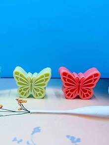 1个新款3号蝴蝶硅胶模具，小型蝴蝶DIY香氛石石膏扩香器硅胶模具 - A-白色 - 查看 6