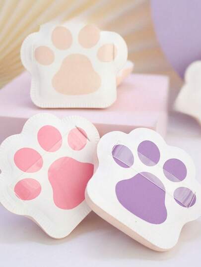 1PC Cat's Paw Fashion Air Cushion Powder, Marshmallow Puff, Liquid Foundation Wet And Dry Air Makeup Puff ﻿