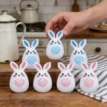 Easter Eggs Rabbit Shape Plastic Fillable Empty Eggs For Easter Party Favors Supplies Decoration - Colorful - View 5