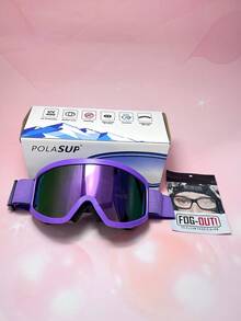 POLASUP 3 In 1 Set - Large Size Ski Goggles With Eye Cover, All-Inclusive Women Fashion Decorative Soft Rubber Ski Goggles, Anti-Fog, Anti-Sand Goggles For ATV, Karting, Hiking, Skydiving, Adjustable Strap Easy Comfort Casual Outfits Outdoor Cycling Glasses For Summer Beach Vacation, Outdoor, Travel Skiing Snow Windproof - Multicolor - View 43