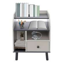 YUNRUX Nattduksbord - Grå - Visa 1