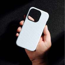 浅蓝色条纹防震手机壳，适用于 17/16/15/14/13/12/11 Pro Max/Pro Plus/12 Mini/13 Mini，Galaxy S26 S25 S24 S23 S22 S21 Plus Ultra - 淺藍色條紋 - 查看 2