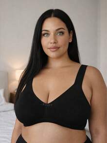 Plus Size Bra With Padded Straps In Super Reinforced Foam Support M To 52 Cléo - màu đen - Xem 1