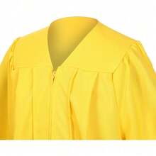 2026 Unisex Matte Graduation Gown And Cap Set With Tassel For Middle High School Bachelor - Gold - View 2