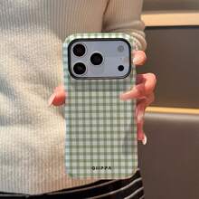 GIIPPA White Plaid Pattern Green & White Plaid Pattern 2-In-1 Phone Case, Compatible With Iphone 17, 16, 15, 14, 13, 12, 11 And PRO MAX Series Spring Gift - Green - View 6