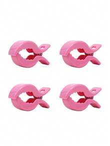 2pcs & 4pcs Baby Stroller Clips - Crocodile Anti-Drop Clamps For Blankets, Toys, Mosquito Nets & Baskets, Universal Pram - Multicolor - View 8
