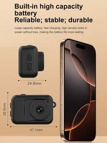 YAIUZGOO Camera thể thao, camera đeo ngón tay cái, camera đeo trên người, quay video 1080P cầm tay di động, lý tưởng cho đạp xe, hoạt động ngoài trời và ghi hình hàng ngày, pin 200mAh. - Xem 10