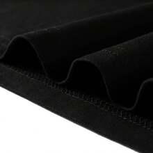 White Logo Mask Pattern T-Shirt, SLAUGHTERTOPREVAIL Rock Band T-Shirt, Hip-Hop Unisex Streetwear, Pure Cotton Short-Sleeved Men's T-Shirt, Valentine's Day Outerwear, Concert Attire. - Black - View 6