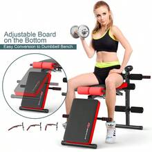 GOFLAME Foldable Weight Bench, Training Bench With Adjustable Backrest, Incline Bench With Foam, Load Up To 130 KG, Sit-Up Bench For Training At Home, Full-Body Training, Adjustable Backrest, Breathable PU Leather, Sturdy Steel Frame, Foldable Design - Red - View 7