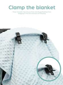 2pcs & 4pcs Baby Stroller Clips - Crocodile Anti-Drop Clamps For Blankets, Toys, Mosquito Nets & Baskets, Universal Pram - Multicolor - View 5