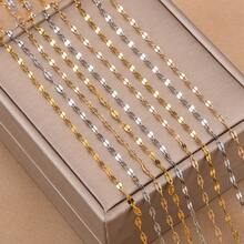 2米金色不锈钢唇链，项链，颈链，DIY珠宝制作配件 - 鏈條 - 查看 8