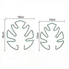 1pc Metal Turtle Shell Leaf-Shaped Plant Support Rack, Size 13*14cm/16*18cm, Multiple Shapes Available, Suitable For Climbing Plants Like Turtle Back Bamboo, Unique Durable Design, Ideal Support For Indoor/Outdoor Gardening Plants, Also Applicable For Potted Plants - Green - View 11