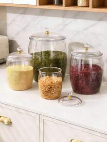 1 thùng đựng gạo dung tích lớn, chống ẩm và chống côn trùng, thích hợp để đựng gạo và đậu nành, thiết kế nắp lật, không cần lắp ráp, có thể tái sử dụng, lý tưởng cho nhà bếp. - Nhiều màu - Xem 9