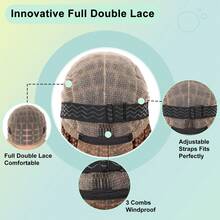 36 Inch Braided Lace Front Wig With Baby Hair, Crochet Box Braid Wig, Synthetic Hair Wig For Women - Linen Brown - View 8