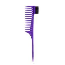 Wide-Tooth Pointed-Tail Comb, Double-Ended Eyebrow Brush, Mascara Brush, Hair Trimming Comb, Hair Coloring Long-Tail Comb, Makeup Brush Hair Styling Comb Set For Men And Women: Wide Tooth & Straightening Combs For Styling, Parting & Braiding - Multicolor - View 11