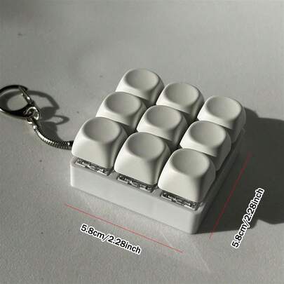 多键点击玩具 - 便携式键盘模拟器，缓解焦虑，集中注意力，静音办公桌小工具，成人减压礼物