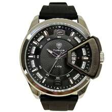 Relógio Tuguir Masculino Ref: Tg30440 Oversized Prateado - Tamanho Único - Visão 1