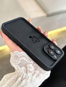 Heart Simple Love Soft Protective Phone Case Suitable Compatible With Iphone XR 11 12 13 14 Plus 15 Pro Max 16 17 Air Series, Full Coverage Design, Fully Covers Lens, Good Grip, Protection - Multicolor - View 2