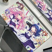 XXL Gamer Computer Desk Mat Nekopara Mouse Pad Cute Anime  Mousepad Carpet Office Laptop Mousemat Desktop Table Mat 900x400 - N15 - 查看 35