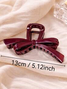 2个/1个女士巧克力色蝴蝶结和豹纹蝴蝶结发夹组合，时尚发爪发夹，优雅简约纯色发爪，适合日常、休闲、派对、海滩、度假、发型设计、洗发、化妆、服装配饰，秋冬春夏皆宜，夏季发饰，沙滩发爪夹，度假发夹，假日旅行 - 彩色 - 查看 3