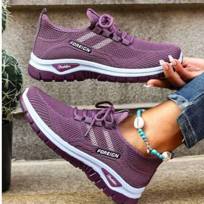 Women's Orthopedic Comfort Slip-On Sneakers - With Arch Support And Skin-Friendly Foam, Breathable Knitted Fabric, All-Day Lightweight Walking Shoes, Non-Slip PVC Sole - Suitable For Nurses, Teachers, Standing And Running Errands, Orthopedic Shoes, Delicate Embossed Design, Exquisite Embroidery, Soft Cushioning, Comfortable For Long Hours Of Standing