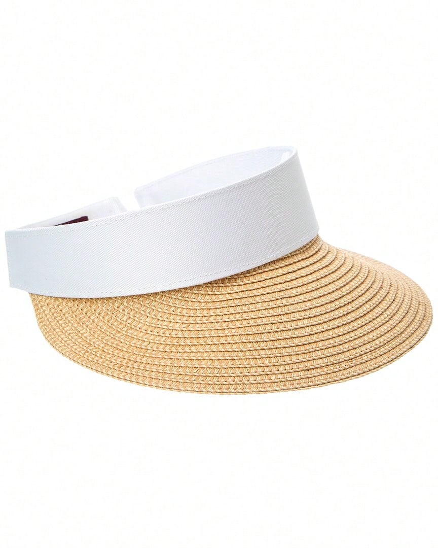 Bruno Magli Adjustable Straw Visor - Multicolor - View 1