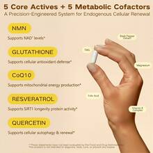 High-Purity NMN Synergy - 1000mg Per Serving, 10-In-1 Cellular Revitalization Supplement, 120 Capsules - 2 Bottles - View 3