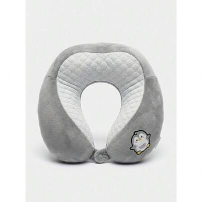 Almohada de viaje de espuma viscoelástica , almohada de cuello de viaje cómoda en forma de U, soporte para el cuello y la cabeza para aliviar la fatiga, almohada de cuello portátil adecuada