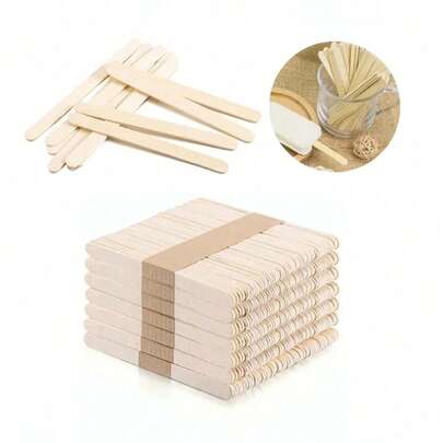 200根手工木制冰棍棒，大号木棍，冰棍棒，适合制作模型、儿童手工和各种手工项目，4.5英寸棒棒糖手工棒，适用于学校、手工课程、课外手工活动、手工模型制作