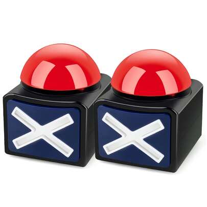 Este botão de campainha possui luzes e sons e foi projetado especificamente para jogos de perguntas e respostas. É resistente, durável e compacto, sendo perfeito para jogos escolares, festas de Páscoa, presentes e noites de jogos em família.