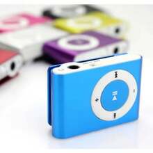 Mini Reproductor de música MP3, Mini reproductor multimedia resistente al agua, Reproductor de MP3 portátil con Clip de Metal, Mini reproductor de música portátil Micro MP3 con ranura TF/SD de Metal con Clip - Ver 7