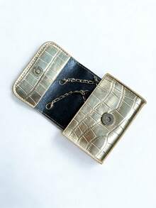 Fashionable Crocodile Pattern Teenager'S Shoulder Bag Made Of, Stylish Small Crossbody Square Bag., For Teenager,Random Style - Multicolor - View 5