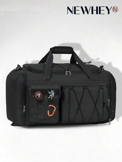 NEWHEY 3-In-1 Gym Bag For Men 45L Sports Duffel Bags Travel Duffel Bag With Shoe Compartment, Gym Workout Backpack Carry On Weekender Bag Overnight Bag For Travel