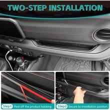 Organizador de bandeja de barra de agarre compatible con Wangler JL JLU 4XE Sahara y Gladiator JT, accesorios para el lado del p - A - Ver 4