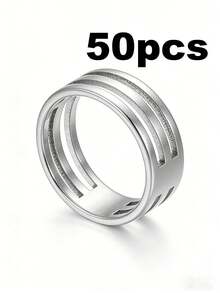 1/5/10/20/30/50/100 piezas Anillos divididos abiertos, anillos divididos convenientes adecuados para la fabricación de joyas, pulseras, collares - Amarillo Oro - Ver 21