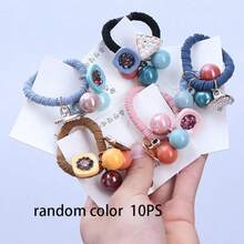 3pcs/6pcs/10pcs Candy Pearl Hair Ties, Versatile & Sweet For All Seasons - Multicolor - View 11