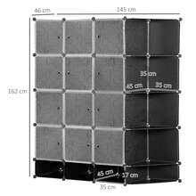 HOMCOM Cajones de almacenamiento - Negro - Ver 7
