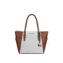 Michael Kors Charlotte Printed Women's Single Shoulder Tote Bag 35T0GCFT3B VANILLA - 香草拼色35T0GCFT3B VANILLA - 查看 9