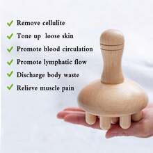1pc Wooden Body Massager - Handmade Mushroom Shaped Massage Tool, Relieve Headache, Promote Lymphatic Drainage, Body Shaping And Scalp Relaxation, Daily Care For Women/Men, Christmas/New Year Healthy Gift - Chinese Mushroom Massage - View 10
