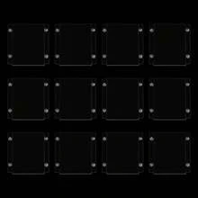 kangten 12 Pack Wall Mount Sign Holder, 12 Pcs Commercial Acrylic Clear Frame Sign Holder - Transparent - View 1