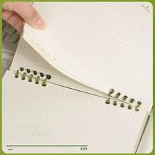 渐变色方格活页笔记本，60张/120页，可拆卸螺旋装订，适合学校、办公室、日记或作为节日礼物 - 方形 - 查看 4