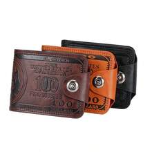 2026 New Upgrade Men's Faux Leather Wallet Credit Card Photo Holder Elegant Daily Use Durable Denim Lining Unique Wallet All Seasons Suitable Mother's Day Father's Day Music Festival Running Of The Bulls Halloween Christmas Boxing Day Valentine's - Khaki - View 6
