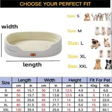 1pc Oxford Fabric Rectangular Pet Bed, Waterproof & Dirt-Resistant, Multi-Purpose Dog/Cat Bed, Warm Soft Comfortable Anti-Hair, Suitable For Small/Medium/Large Cats & Dogs, All Seasons - Multicolor - View 17