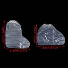 10 Pairs Adult Transparent Portable Rain Shoe Covers - Waterproof & Anti-Dirty Shoe Covers - A - View 7