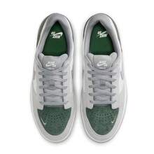 Nike 男子SB FORCE 58經典復古低筒運動休閒滑板鞋 - 白色/灰色/綠 色 - 查看 2