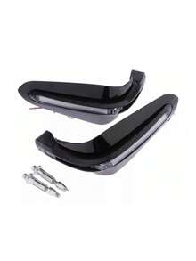 2 Pieces Motorcycle Handguards With LED Light, Universal Motorcycle Armrest Light, Motorcycle Handlebar Cover With LED Light - A - 查看 5