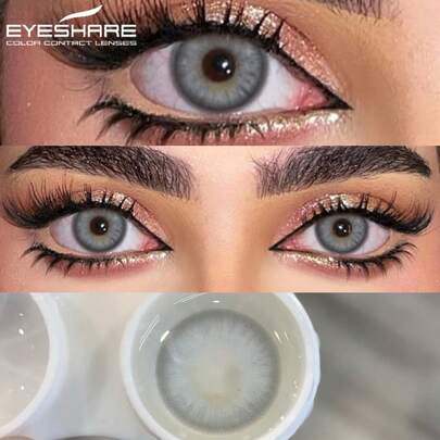  Eyeshare 1 Pair Natural Blue, Green, Gray, Brown Colored Pupil Yearly Disposable